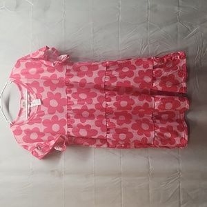 Bibi Flowered Pink Long Tunic, Size Medium